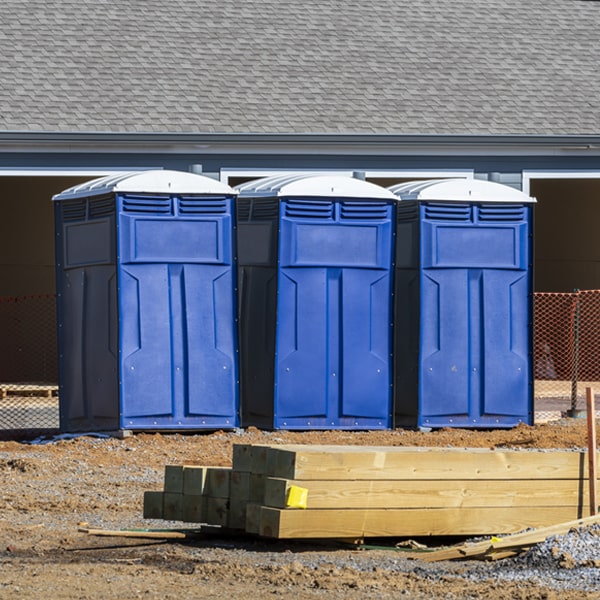 what is the maximum capacity for a single porta potty in Laurel Springs